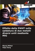 Cover: Effetto della PWHT sulla saldatura di due metalli diversi uniti mediante MIG - Edizioni Sapienza