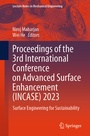 Cover: Proceedings of the 3rd International Conference on Advanced Surface Enhancement (INCASE) 2023 - Springer