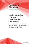 Cover: Understanding Ludwig Lachmann's Economics - Cambridge University Press