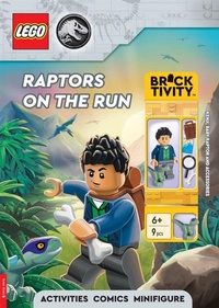 Enlarge image Cover: LEGO (R) Jurassic World (TM): Raptors on the Run Activity Book (with Kenji minifigure, baby raptor and accessories) - Buster Books