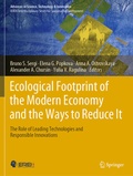 Cover: Ecological Footprint of the Modern Economy and the Ways to Reduce It - Springer