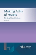 Cover: Making Gifts of Assets - The Law Society
