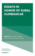 Cover: Essays in Honor of Subal Kumbhakar - Emerald Publishing Limited