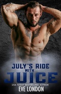 Cover: July's Ride with Juice (Mustang Mountain Riders, #7) - Tickled Pinkest