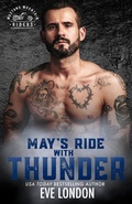 Cover: May's Ride with Thunder (Mustang Mountain Riders, #5) - Tickled Pinkest