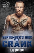Cover: September's Ride with Crank (Mustang Mountain Riders, #9) - Tickled Pinkest