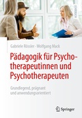 Cover: P&auml;dagogik f&uuml;r Psychotherapeutinnen und Psychotherapeuten - Springer