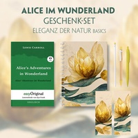 Bild vergrößern Bild: Alice im Wunderland Geschenkset (Hardcover + Audio-Online) + Eleganz der Natur Schreibset Basics - EasyOriginal Verlag
