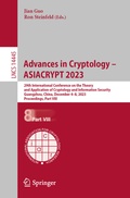 Cover: Advances in Cryptology - ASIACRYPT 2023 - Springer