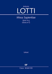Abbildung von: Missa Sapientiae (Klavierauszug) - Carus-Verlag