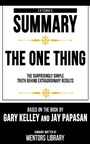 Cover: Extended Summary - The One Thing - Mentors Library