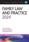 Cover: Family Law and Practice 2024 - The University of Law Publishing Limited