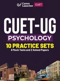 Cover: CUET-UG 2023 : 10 Practice Sets - Psychology - (2 Solved Papers & 8 Mock Tests) - G K Publications Private Limited