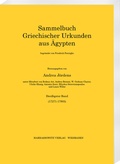 Cover: Sammelbuch griechischer Urkunden aus &Auml;gypten. Drei&szlig;igster Band (17271-17905) - Harrassowitz Verlag