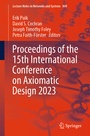 Cover: Proceedings of the 15th International Conference on Axiomatic Design 2023 - Springer
