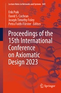 Cover: Proceedings of the 15th International Conference on Axiomatic Design 2023 - Springer