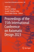 Cover: Proceedings of the 15th International Conference on Axiomatic Design 2023 - Springer
