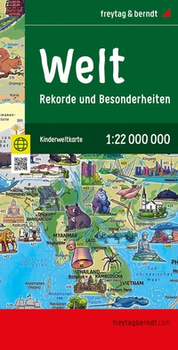 Abbildung von: Weltkarte für Kinder, 1:22.000.000, gefaltet, freytag & berndt - Freytag-Berndt und ARTARIA