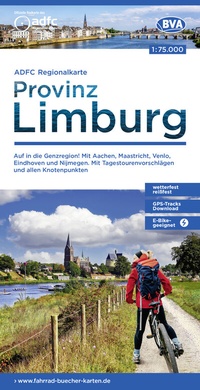 Abbildung von: ADFC-Regionalkarte Limburg, 1:75.000, mit Tagestourenvorschlägen und allen Knotenpunkten, reiß- und wetterfest, E-Bike-geeignet, GPS-Tracks Download - BVA BikeMedia