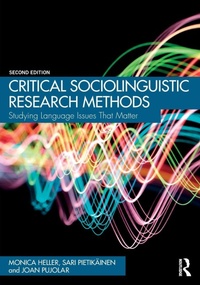 Enlarge image Cover: Critical Sociolinguistic Research Methods - Routledge