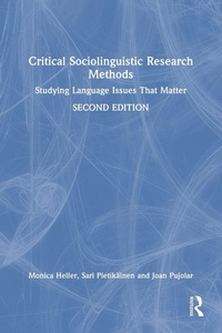 Enlarge image Cover: Critical Sociolinguistic Research Methods - Routledge