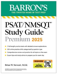 Enlarge image Cover: PSAT/NMSQT Premium Study Guide: 2025: 2 Practice Tests + Comprehensive Review + 200 Online Drills - Kaplan Publishing