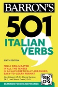 Cover: 501 Italian Verbs, Sixth Edition - Barrons Educational Services