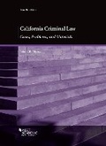 Cover: California Criminal Law - West Academic Press