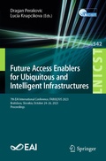 Cover: Future Access Enablers for Ubiquitous and Intelligent Infrastructures - Springer