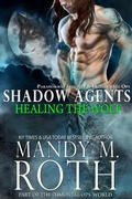 Cover: Healing the Wolf (Shadow Agents / PSI-Ops, #3) - Raven Happy Hour LLC