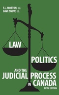 Cover: Law, Politics, and the Judicial Process in Canada - University of Calgary Press