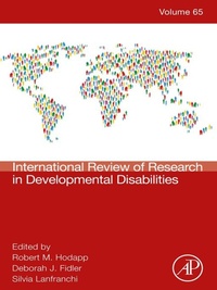 Abbildung von: International Review of Research in Developmental Disabilities - Academic Press