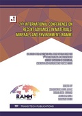 Cover: 7th International Conference on Recent Advances in Materials, Minerals and Environment (RAMM) - Trans Tech Publications Ltd