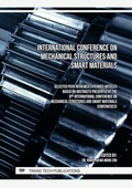 Cover: International Conference on Mechanical Structures and Smart Materials - Trans Tech Publications Ltd