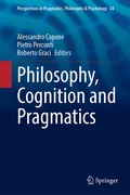 Cover: Philosophy, Cognition and Pragmatics - Springer
