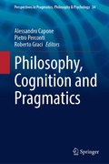 Cover: Philosophy, Cognition and Pragmatics - Springer