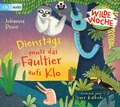 Cover: Wilde Woche - Dienstags muss das Faultier aufs Klo - cbj audio
