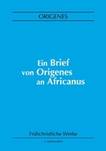 Cover: Ein Brief von Origenes an Africanus - BoD - Books on Demand