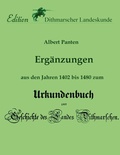 Cover: Erg&auml;nzungen aus den Jahren 1402 bis 1480 zum Urkundenbuch - BoD - Books on Demand