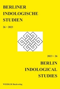 Abbildung von: Berliner Indologische Studien, Band 26 - Weidler Buchverlag Berlin