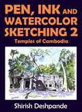 Cover: Bocetos con bol&iacute;grafo, tinta y acuarela 2: Templos de Camboya - Shirish D