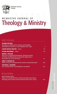 Bild vergrößern Bild: McMaster Journal of Theology and Ministry - Pickwick Publications