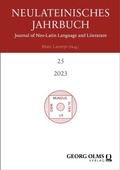 Cover: Neulateinisches Jahrbuch - Georg Olms Verlag