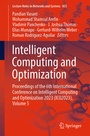 Cover: Intelligent Computing and Optimization - Springer