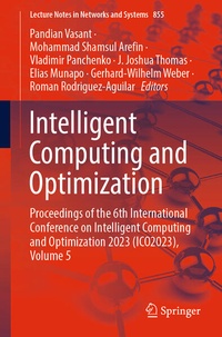 Enlarge image Cover: Intelligent Computing and Optimization - Springer