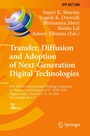 Cover: Transfer, Diffusion and Adoption of Next-Generation Digital Technologies - Springer