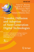 Cover: Transfer, Diffusion and Adoption of Next-Generation Digital Technologies - Springer