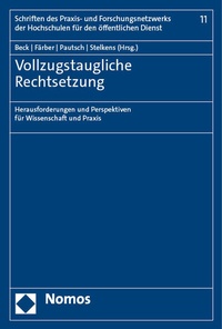 Abbildung von: Vollzugstaugliche Rechtsetzung - Nomos