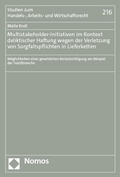 Bild: Multistakeholder-Initiativen im Kontext deliktischer Haftung wegen der Verletzung von Sorgfaltspflichten in Lieferketten - Nomos