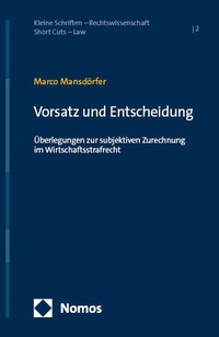 Abbildung von: Vorsatz und Entscheidung - Nomos
